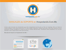 Tablet Screenshot of hospedando.biz